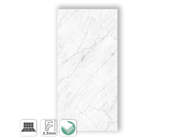 Cornice scannellata finto marmo 50x50 -  Italia